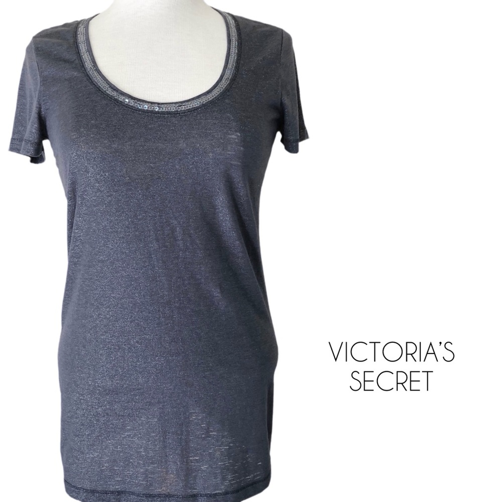 Victoria’s Secret | Grey Sequin Collar Shirt